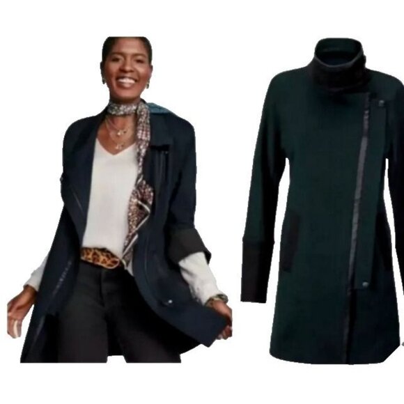 Cabi Womens Bianca Renaissance Sz XS Coat Jacket Dark Academia Minimalist Matrix - Picture 1 of 11